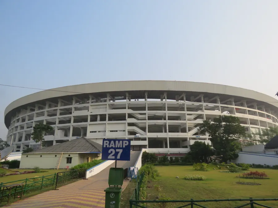 O Salt Lake Stadium, em Calcutá, onde o Brasil joga neste sábado. Foto: Vinayaraj, via Wikimedia Commons, CC BY-SA 4.0