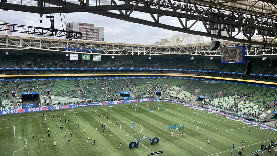 Allianz Parque em jogo do Palmeiras pelo Brasileirão de 2025. Foto: Guilherme, via Wikimedia Commons, CC0