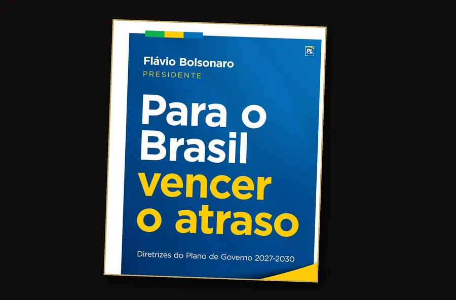 Capa do plano de governo de Flávio Bolsonaro, registrado no TSE
