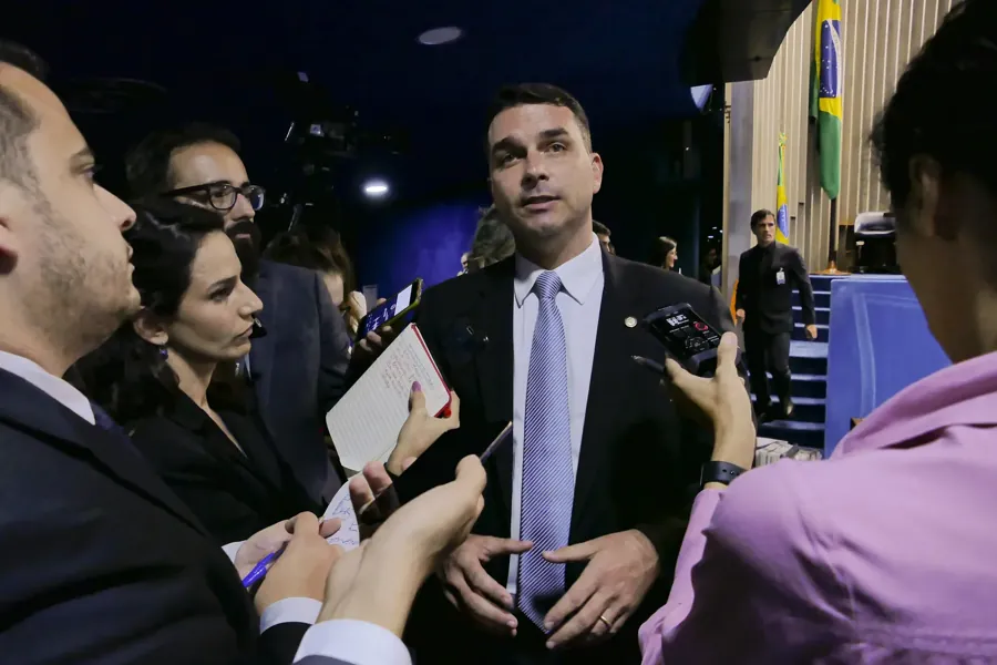 Flávio, senador eleito, no plenário em 4 de dezembro de 2018. Foto: Roque de Sá / Agência Senado, CC BY 2.0