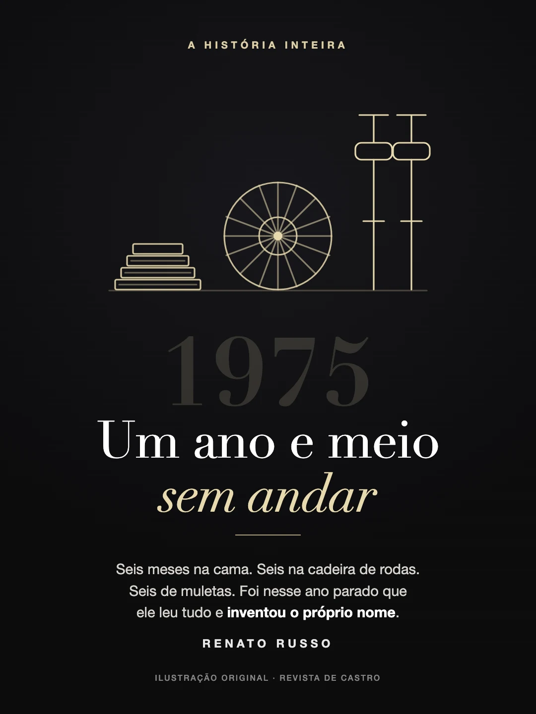 Um ano e meio sem andar