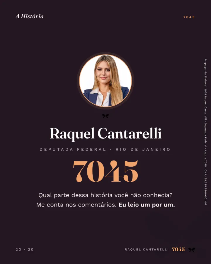 Página 20 de 20: última página, com o convite ao leitor